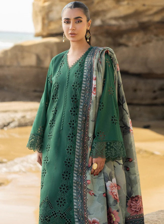 3 Piece - Embroidered Printed Lawn PS-109 | Zainab Chottani (Stitched)