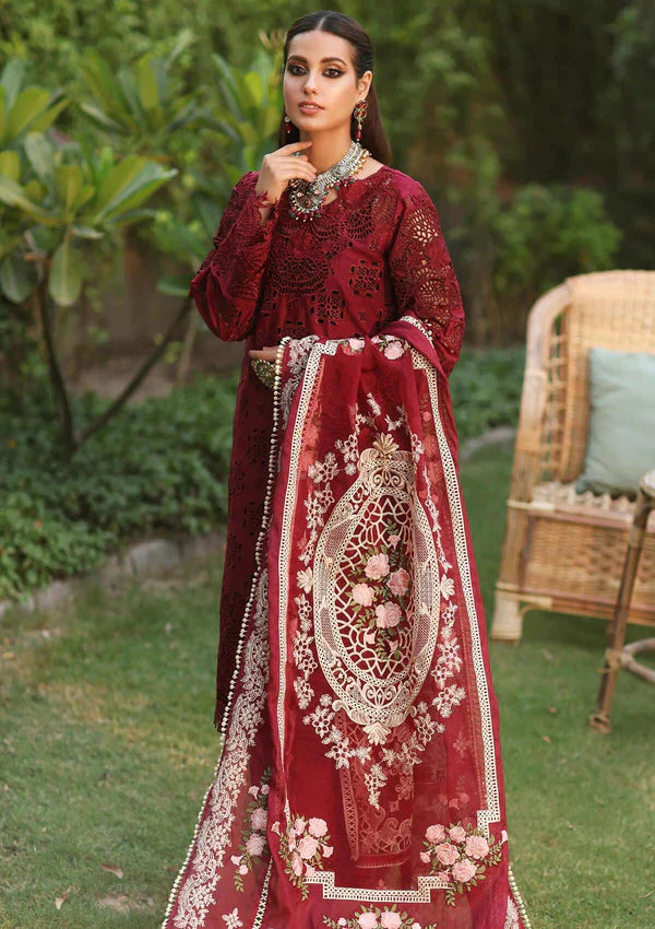 3 Piece - Embroidered Chikankari Lawn Cotton PS-001 | KAHF (Stitched)