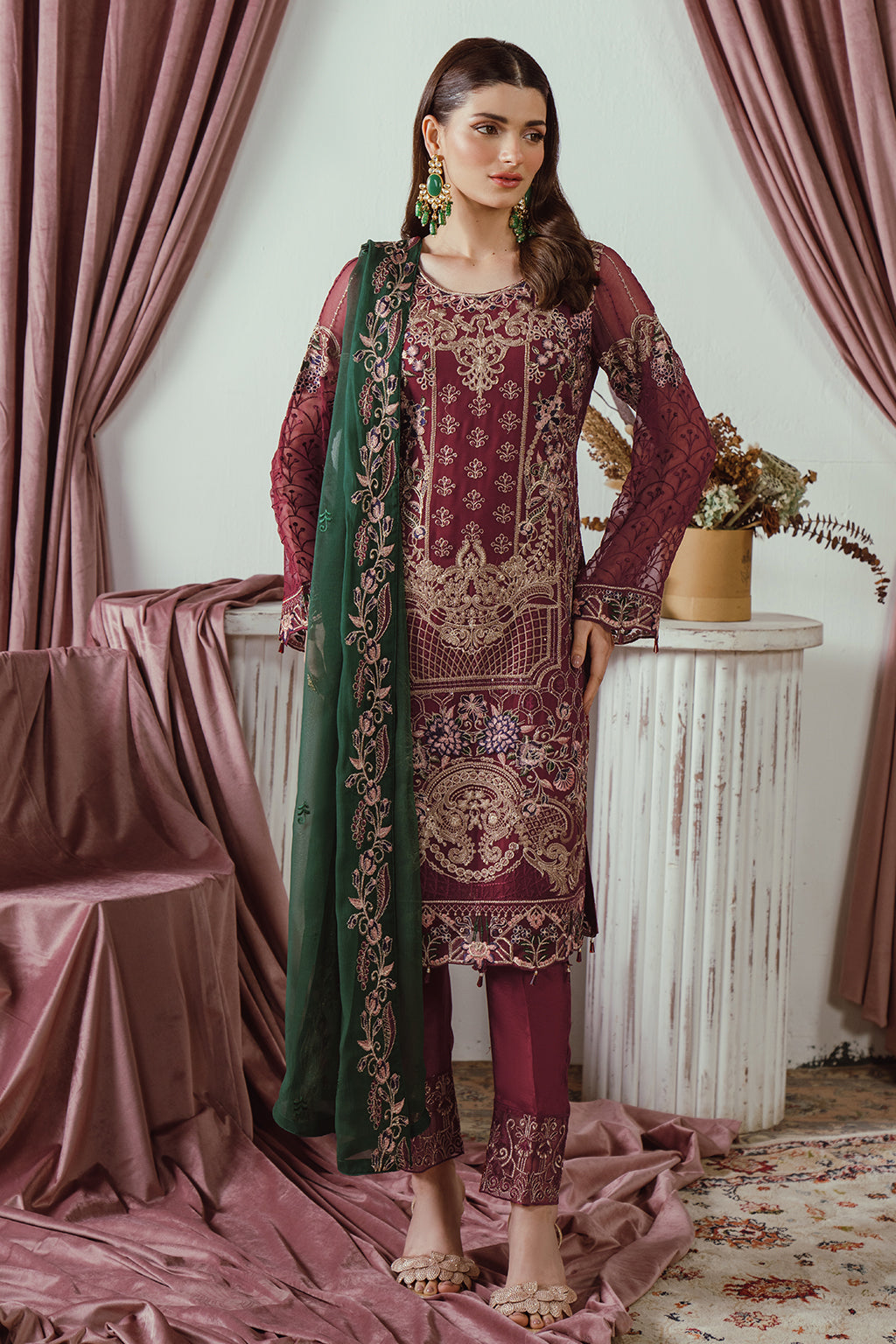 Embroidered Chiffon By Ramsha (Stitched)