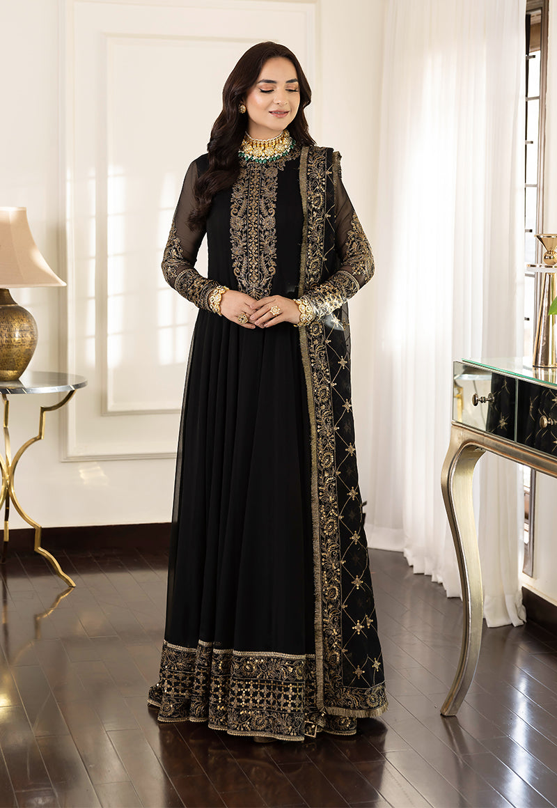 3 Piece - Embroidered Chiffon | AsimJofa (Stitched)