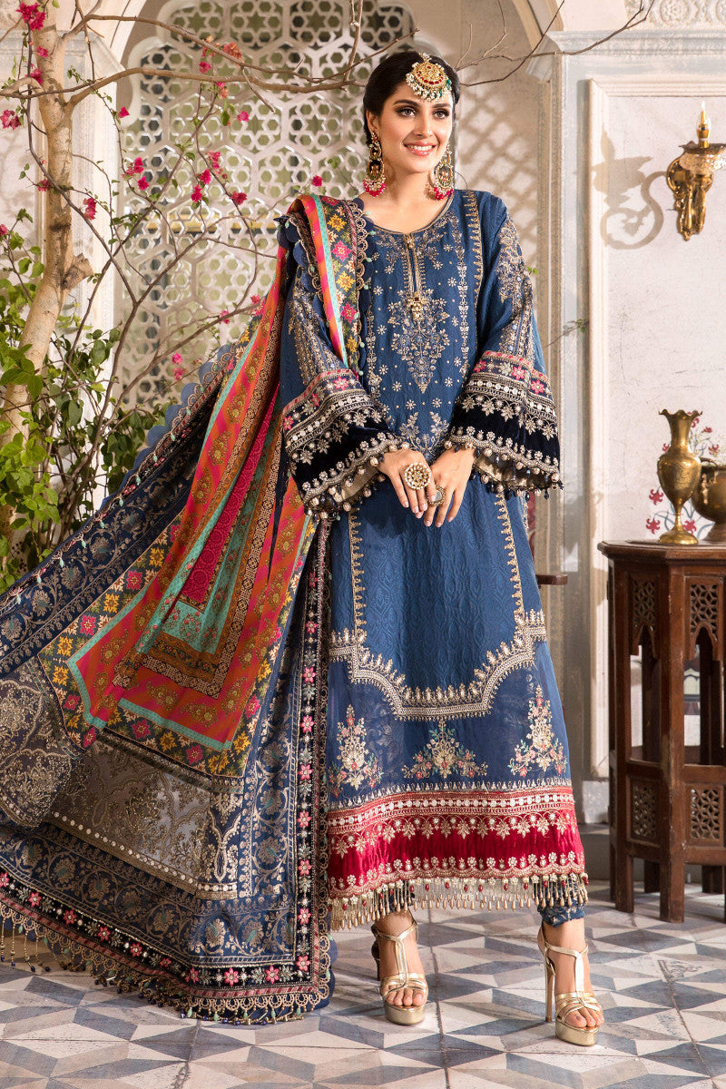 3 Piece - Embroidered Katan Self Jacquard | Maria.B (Stitched)