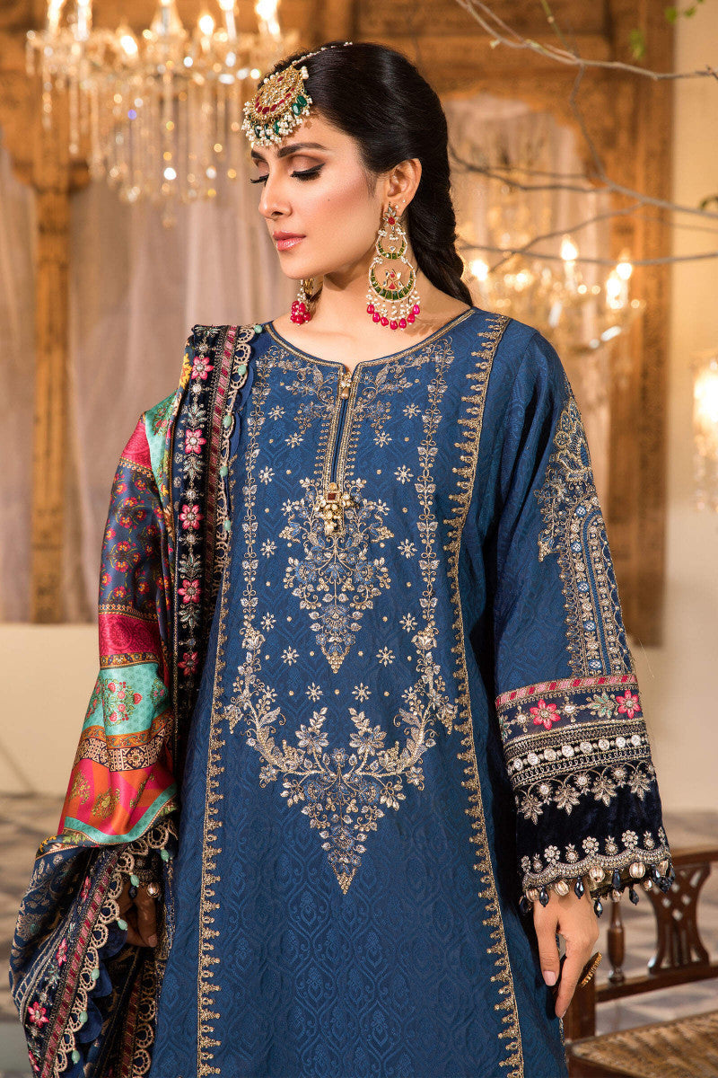 3 Piece - Embroidered Katan Self Jacquard | Maria.B (Stitched)